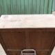 Vintage Parisian pine cabinet.