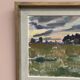 Oil on Canvas “Evening at Haymaking Time” by Bernhard Önstad, Framed 48.5×43cm