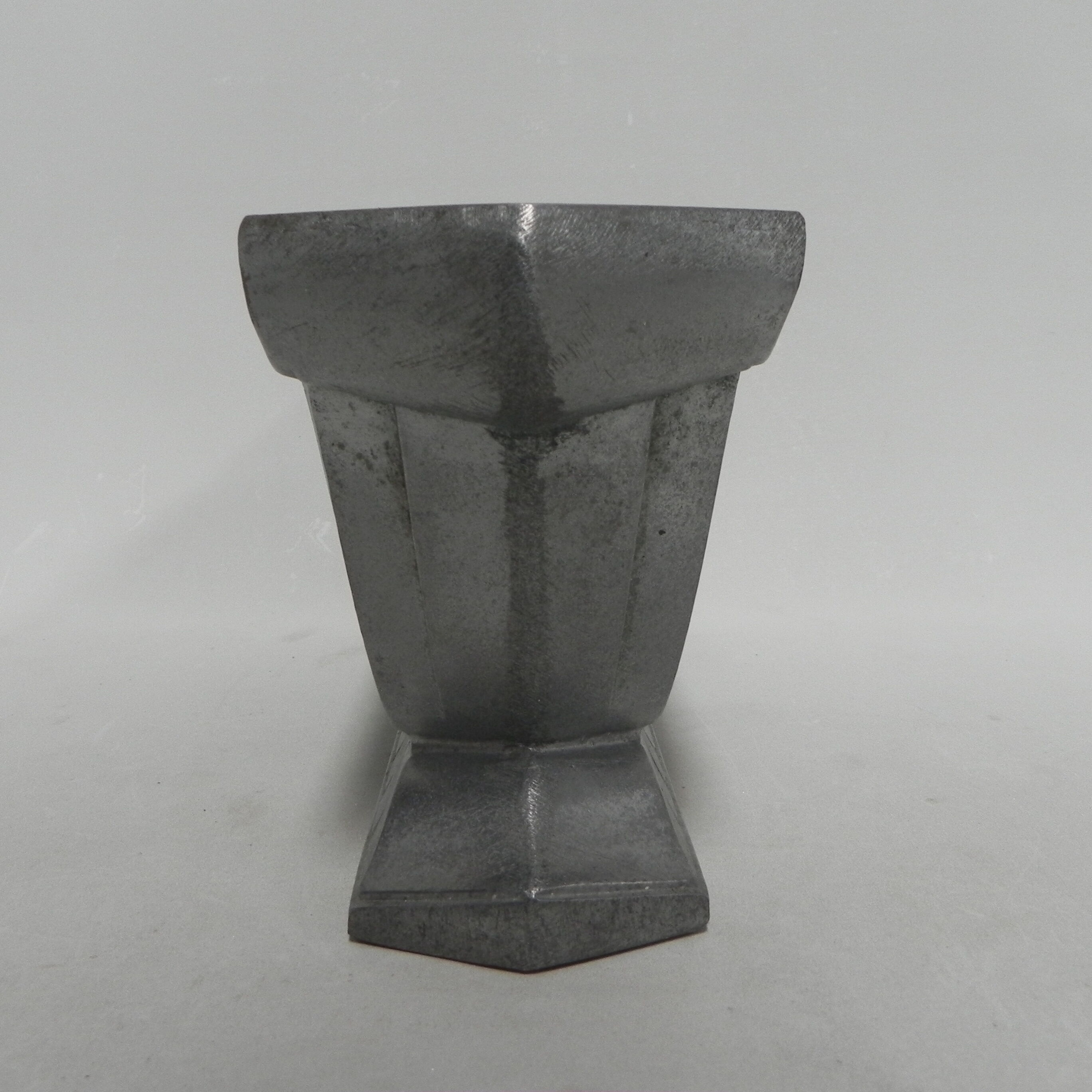 Aluminum art deco vase