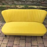 Mid-century scandinavian modern velvet sofa, 1950