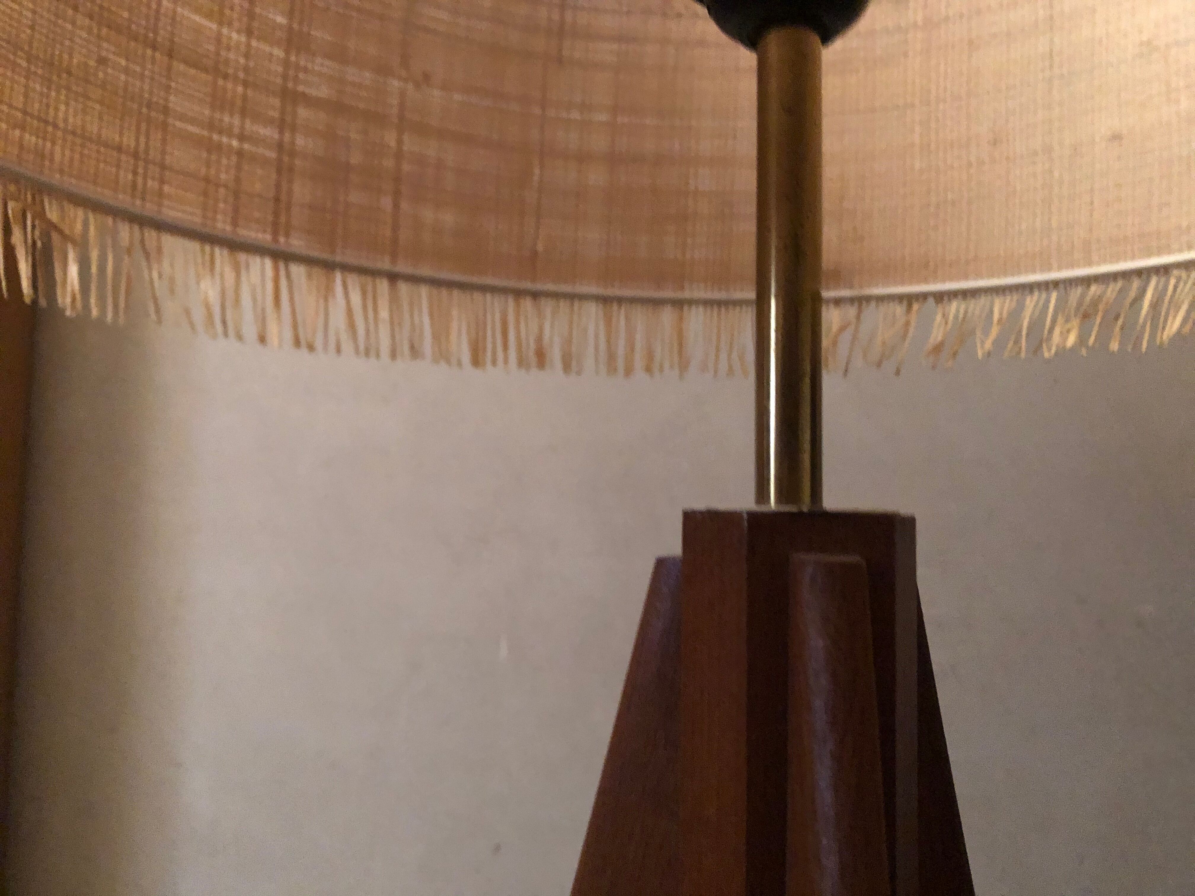 Triplet lamp teak style 60s