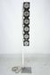Mid-Century Chrome and Glass Floor Lamp attributed to Sciolari, Italy 1970s