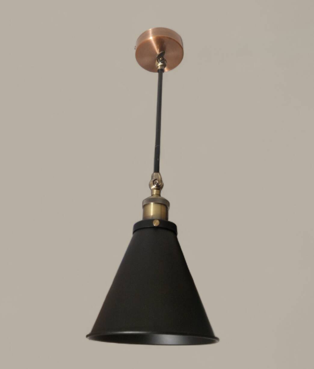 Industrial design wall light - Aluminium and brass