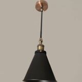 Industrial design wall light - Aluminium and brass