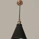 Industrial design wall light - Aluminium and brass
