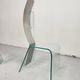 Sculptural Chair Zero by Marco Baldanello, Glass and Steel, Italy 1990's