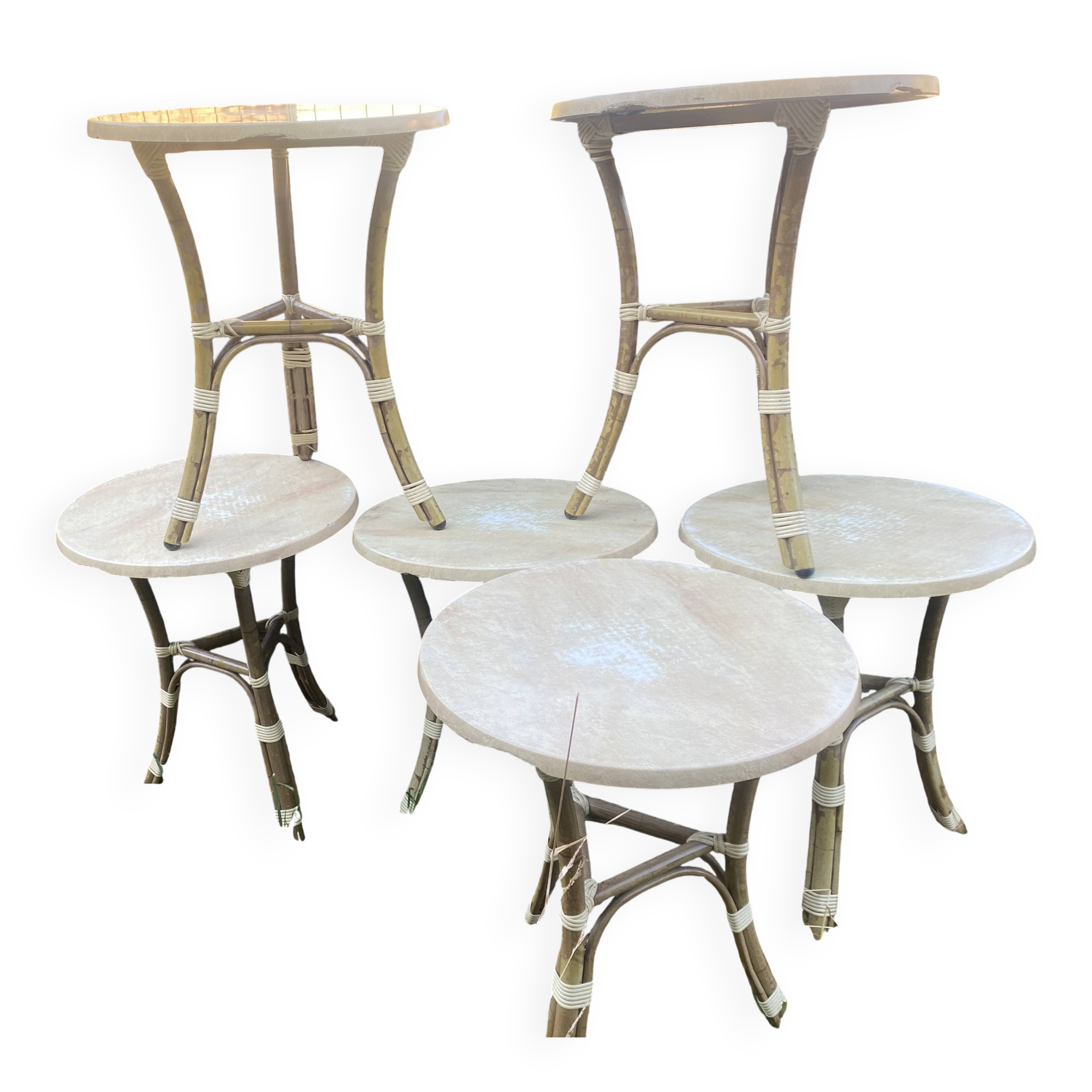 6 tables de bar