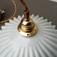Suspension vintage opaline blanche