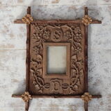 Black forest frame carved wood