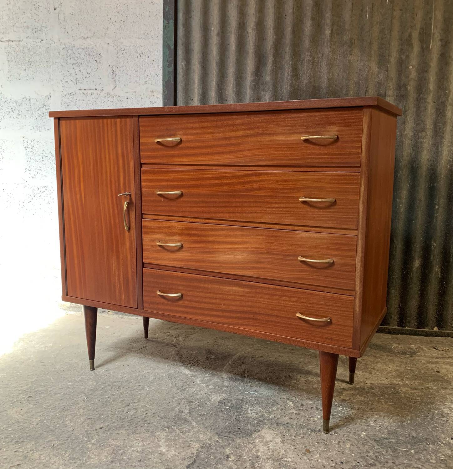 Vintage Scandinavian style chest of drawers