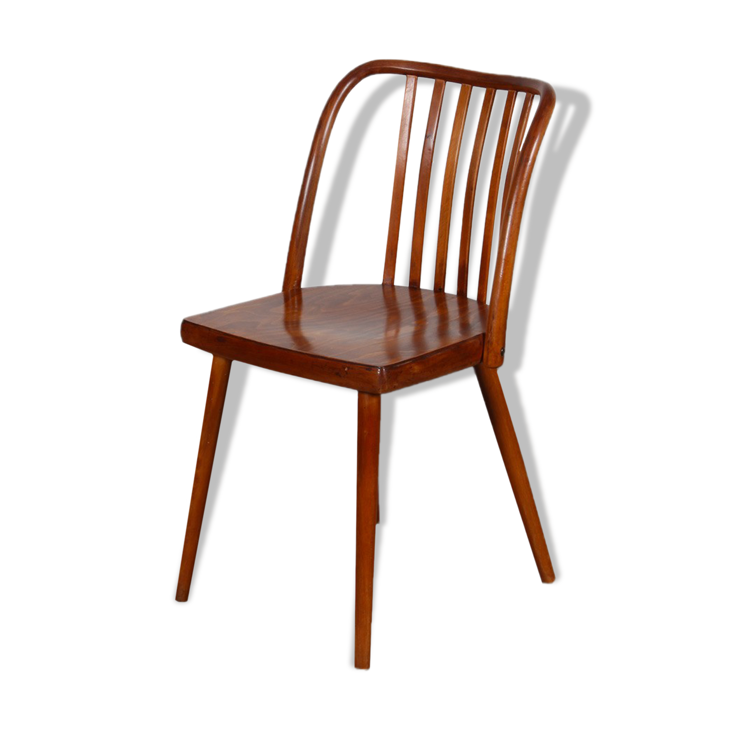 Chaise vintage en bois par Antonin Suman, 1960