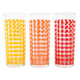 Ensemble de trois verres, design danois, années 1970, fabriqué au Danemark.