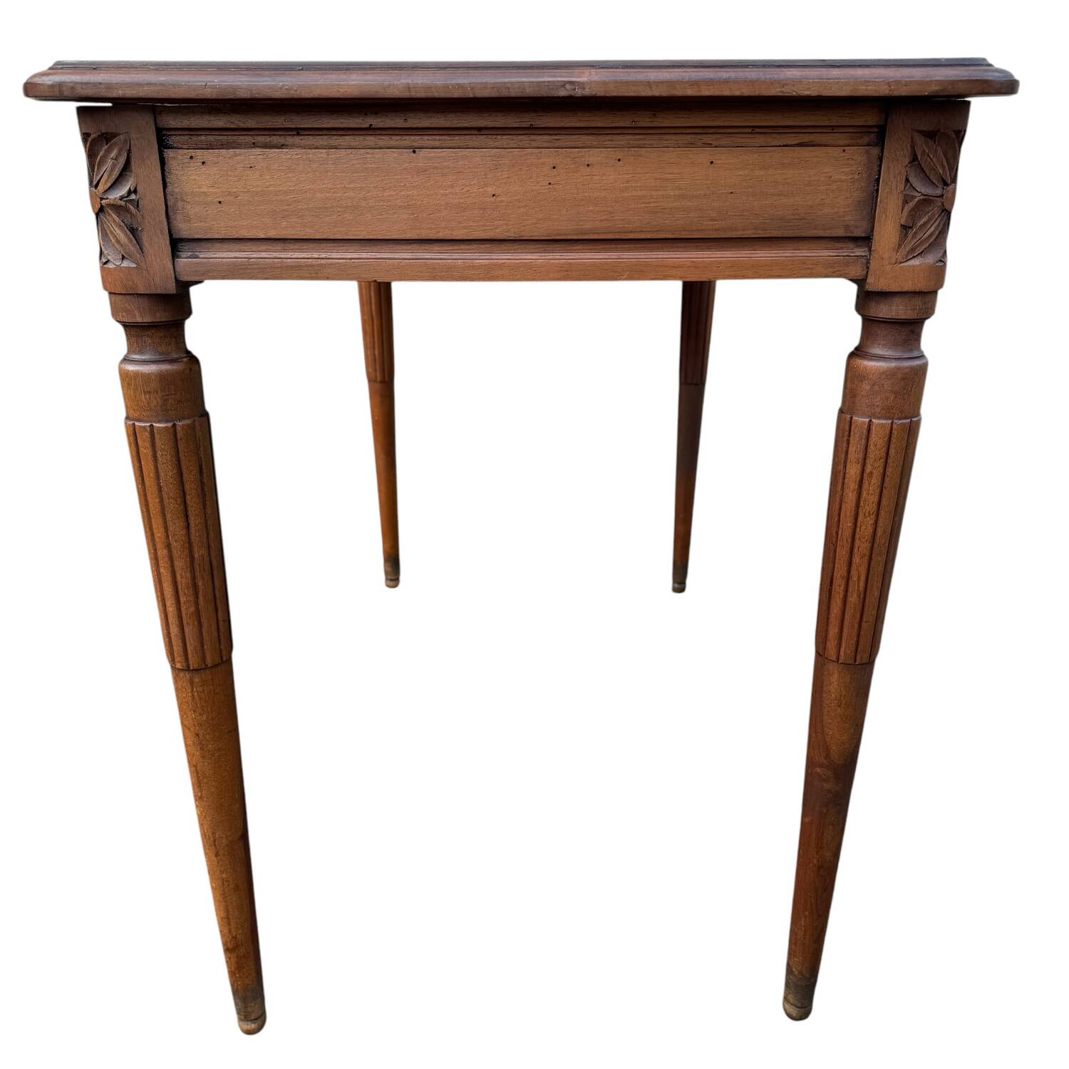 Bureau en noyer art-deco 1 tiroir