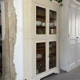 Vitrine ancienne blanche