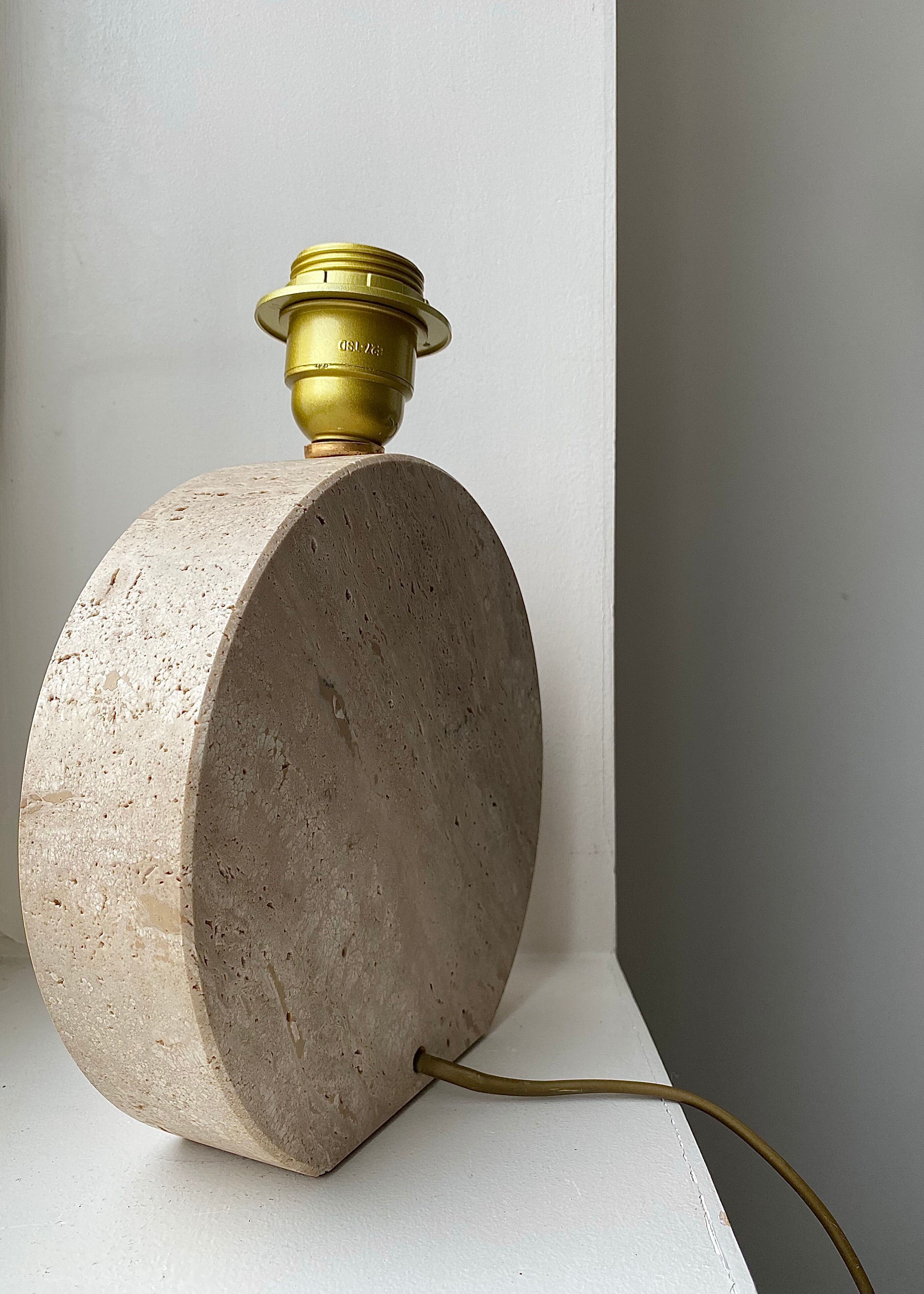 Travertine lamp Fratelli Mannelli