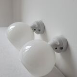 Onyx lamp and opaline wall lamps