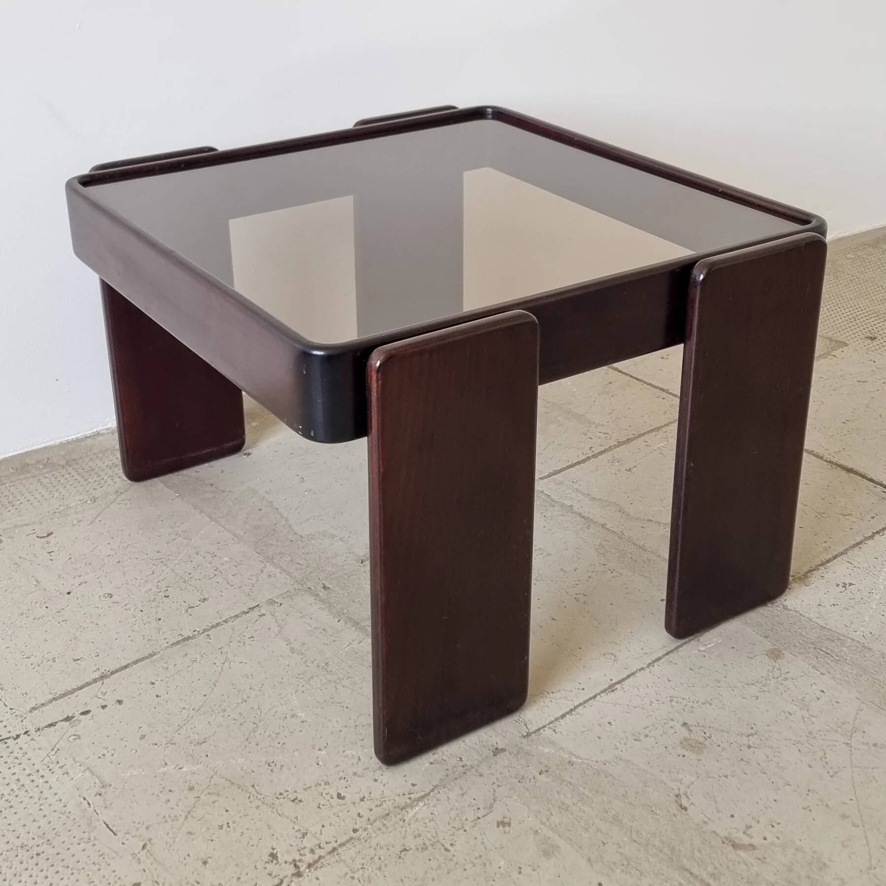Stackable nesting tables by Gianfranco Frattini for Cassina (set of 3)