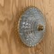 Glass and brass ceiling lamp