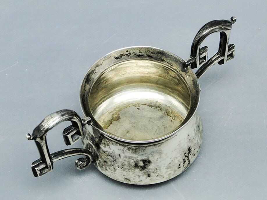 Biedermeier silver sugar bowl, Austria, 19th century