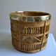 Bamboo and brass basket circa 1960 italy