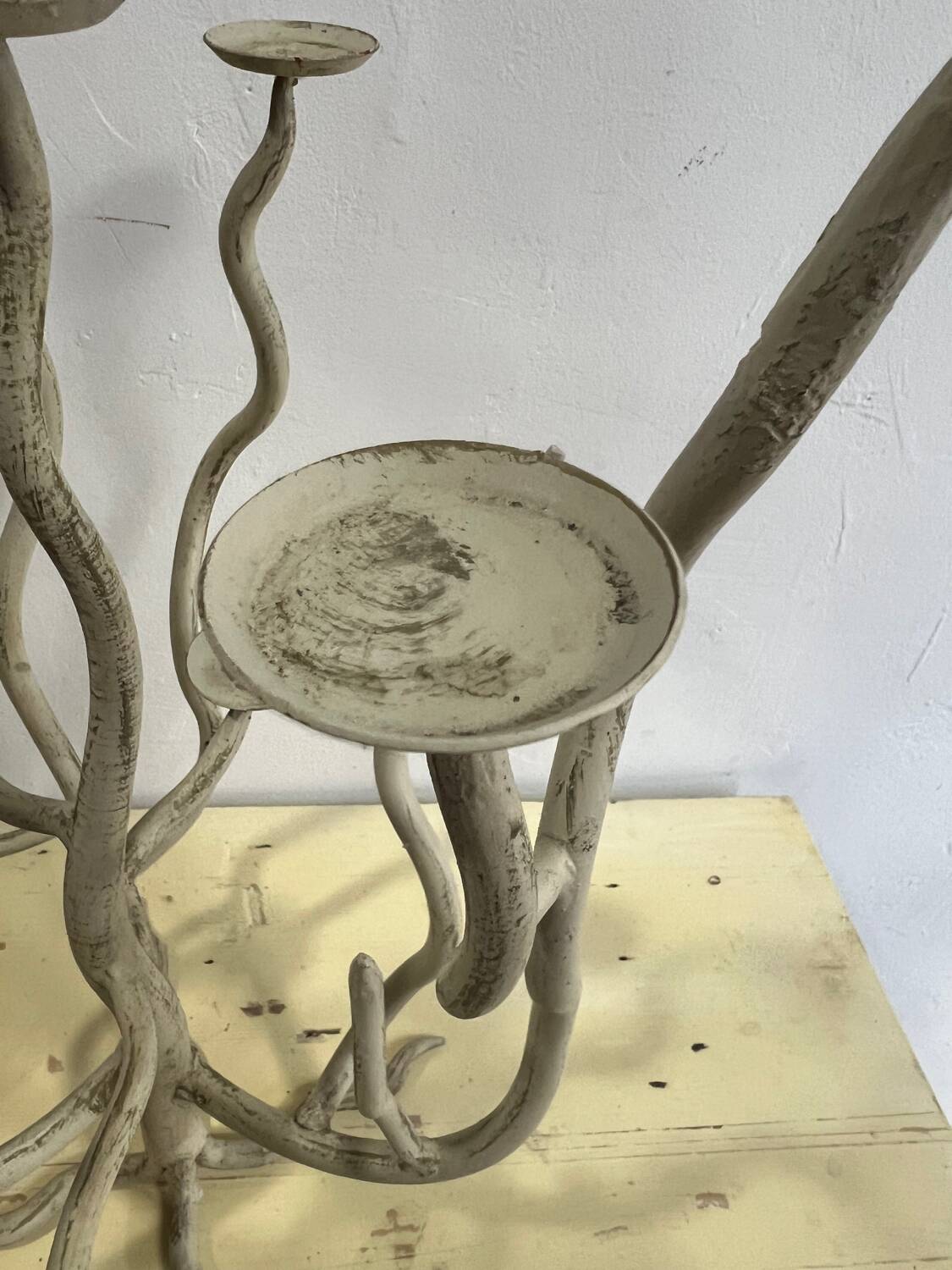 Wrought iron tree candelabra chandelier