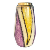 west germany purple yellow and gold vase / vase made in germany