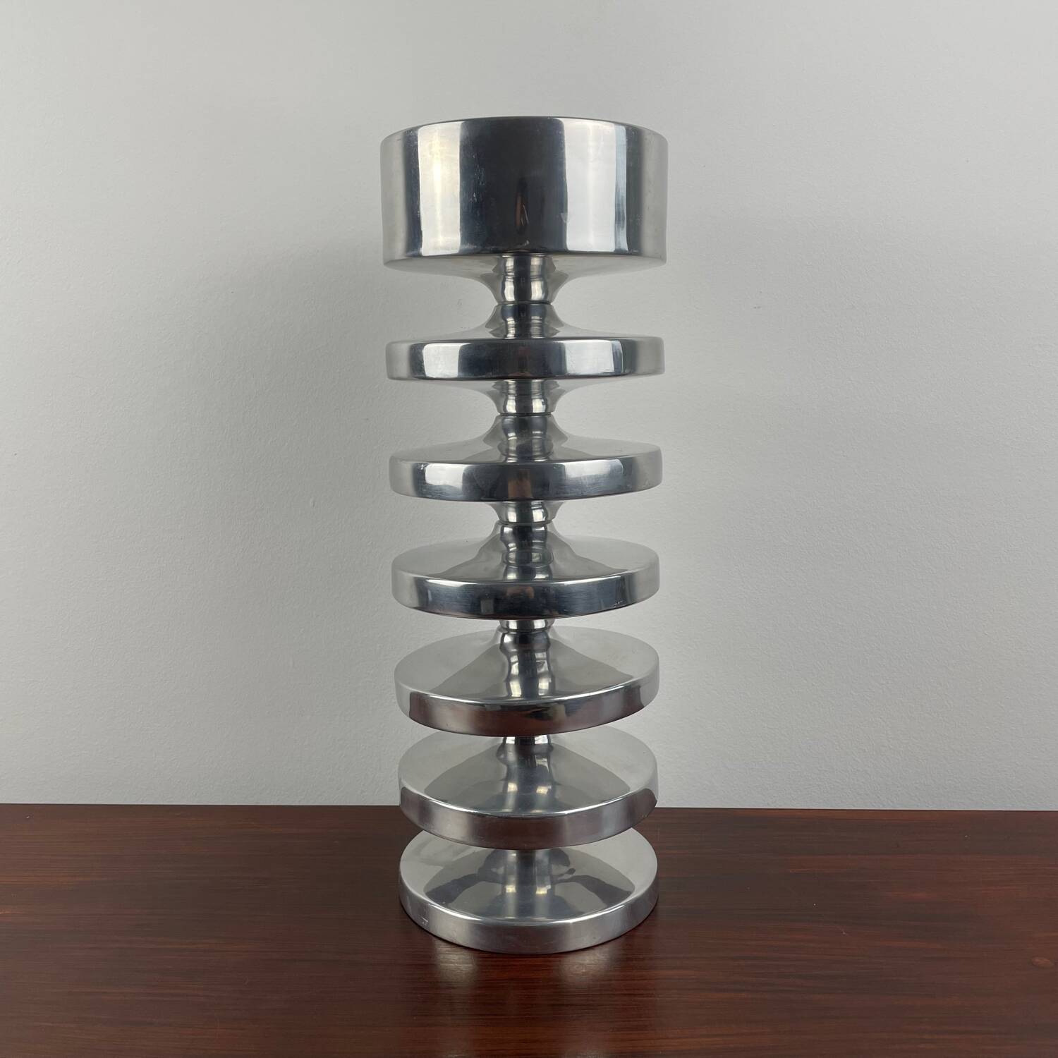 Bougeoir haut en aluminium