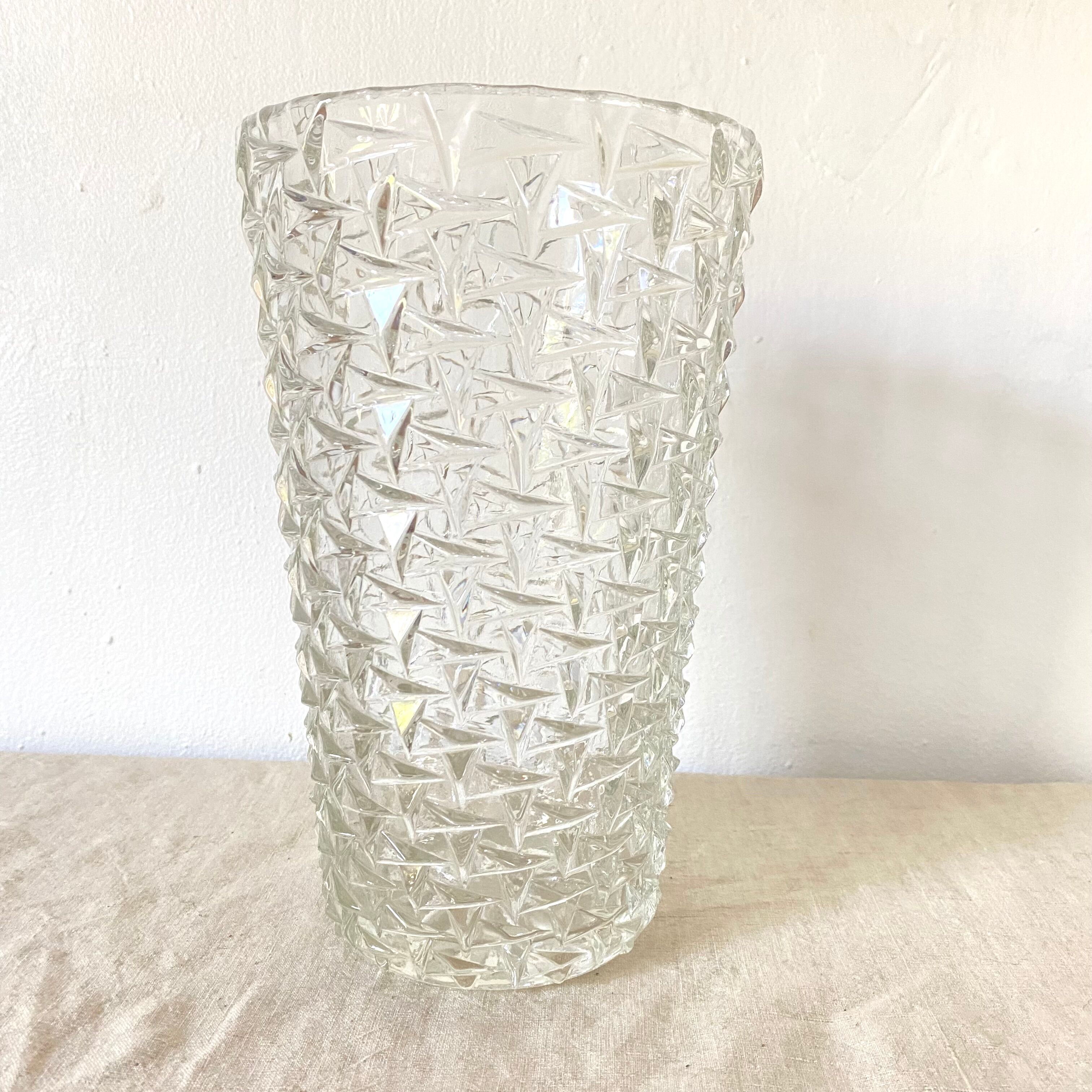 Vintage glass vase