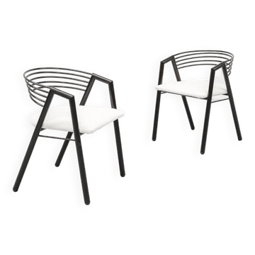 Ensemble de chaises de salle à manger postmodernes des années 1980