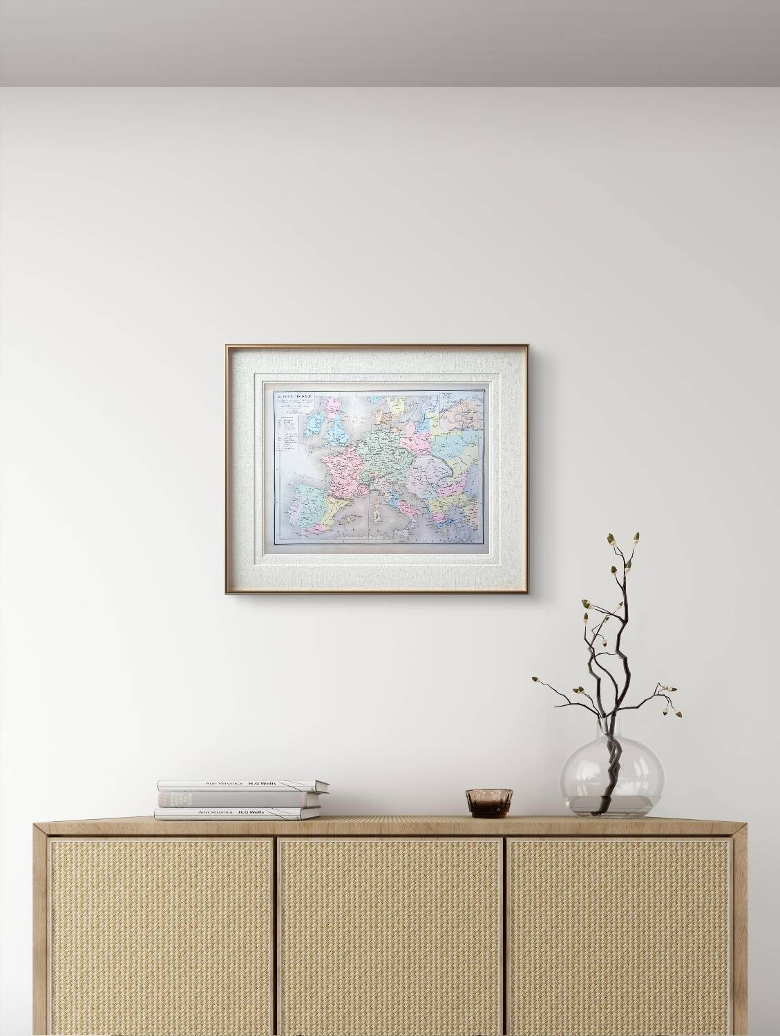 Printed in 1879, Feudal Europe.