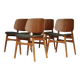 Model 155 Shell Chairs by Børge Mogensen for Søborg Møbelfabrik. Denmark