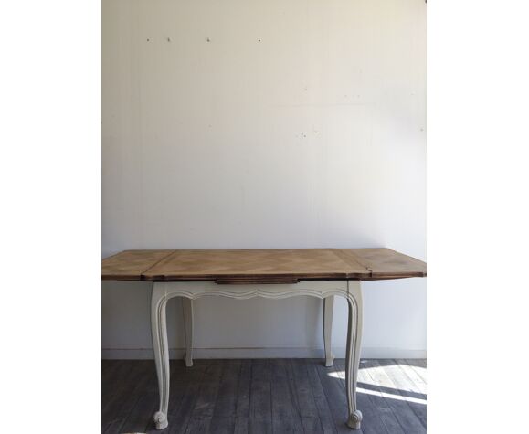 Table shabby avec rallonges