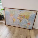 Decorative Framed World Map