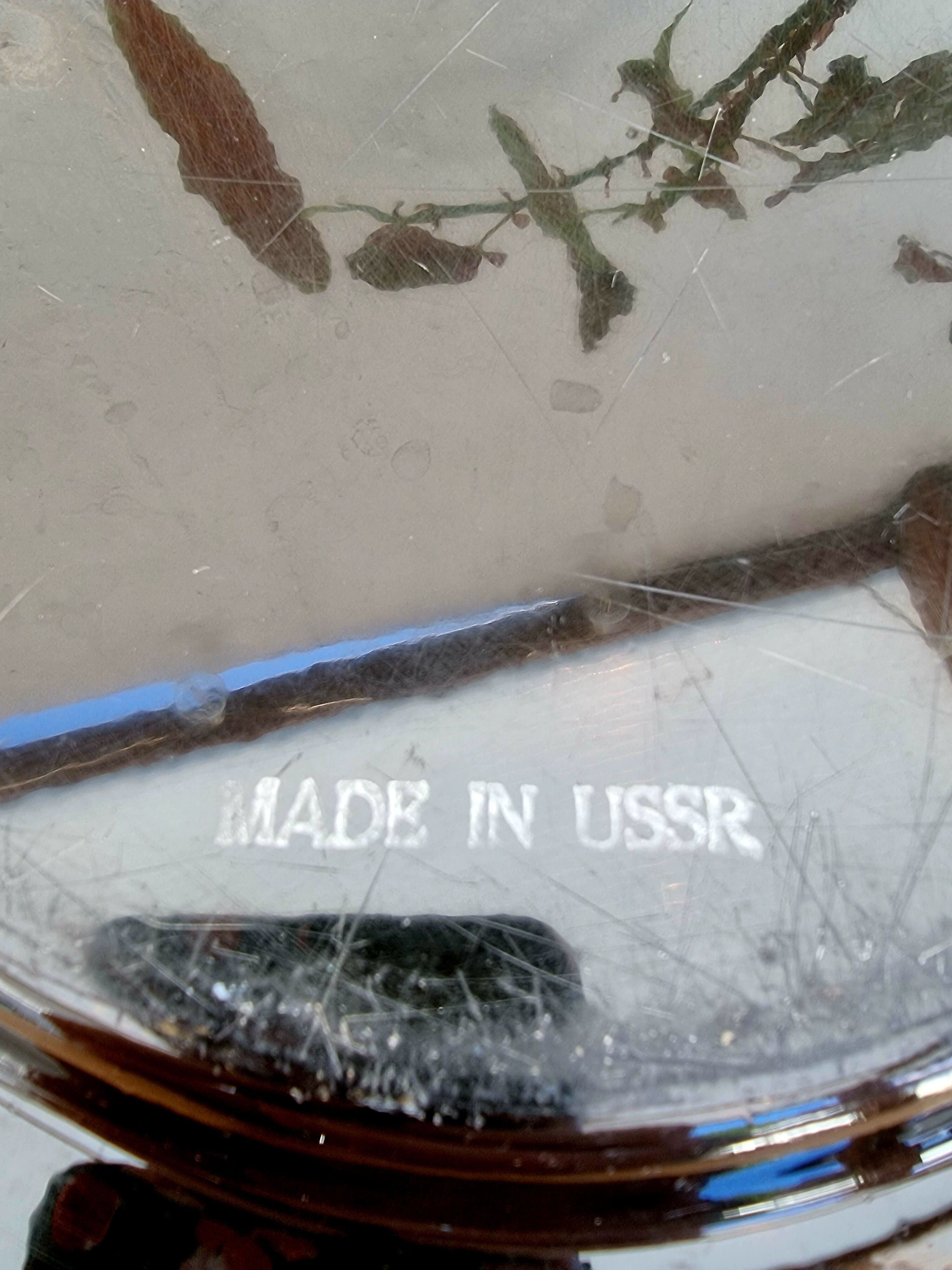 Metal tray with flowers Made in USSR