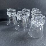 6 Daum Sorcy signed wine glasses