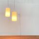 Modern mid-century German plastic suspension by Erco.
