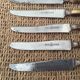 Series of 9 cheese knives