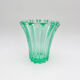 Art Deco Vase Pierre d'Avesn Moulded-Pressed Glass Emerald Green