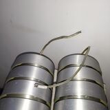 Pair of suspension brushed aluminum 70s