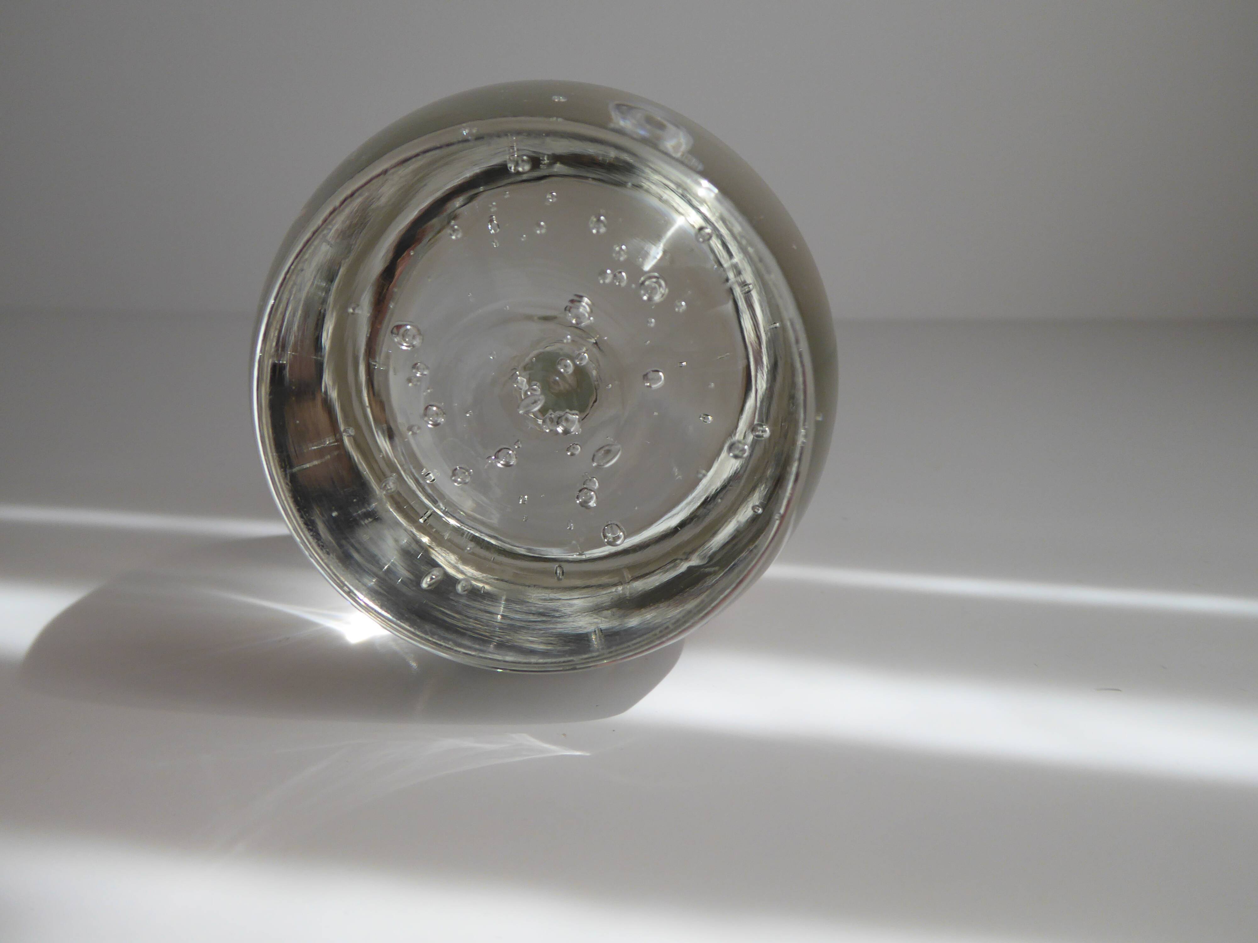 Soliflore vase in bubbled glass