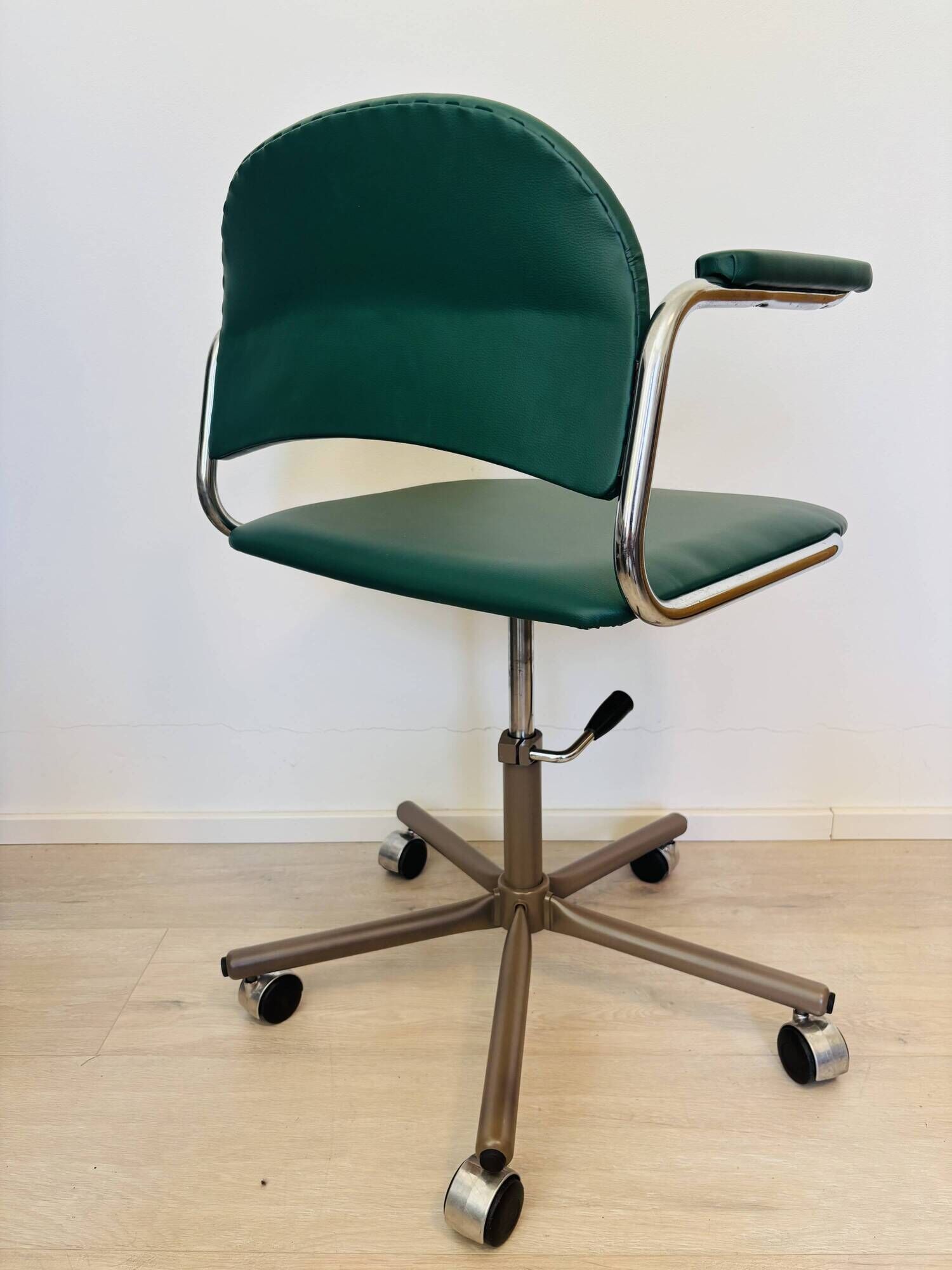 Vintage Dark Green Office Chair by Kovona K-107, Czechoslovakia 1970’s