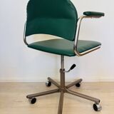 Vintage Dark Green Office Chair by Kovona K-107, Czechoslovakia 1970’s