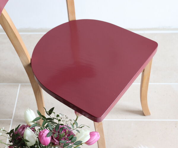 Chaise bistrot en bois vintage revisitée