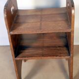 Antique Burmese teak workshop shelf