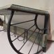 Coat rack with iron and wood hat rack