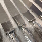 12 silver plated dessert knives, goldsmith Ercuis Louis XVI Trianon