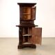 Neo-baroque antique buffet in silvered pine, Italy, 19th century