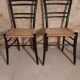 Pair of wooden chairs and rope Italy 1960