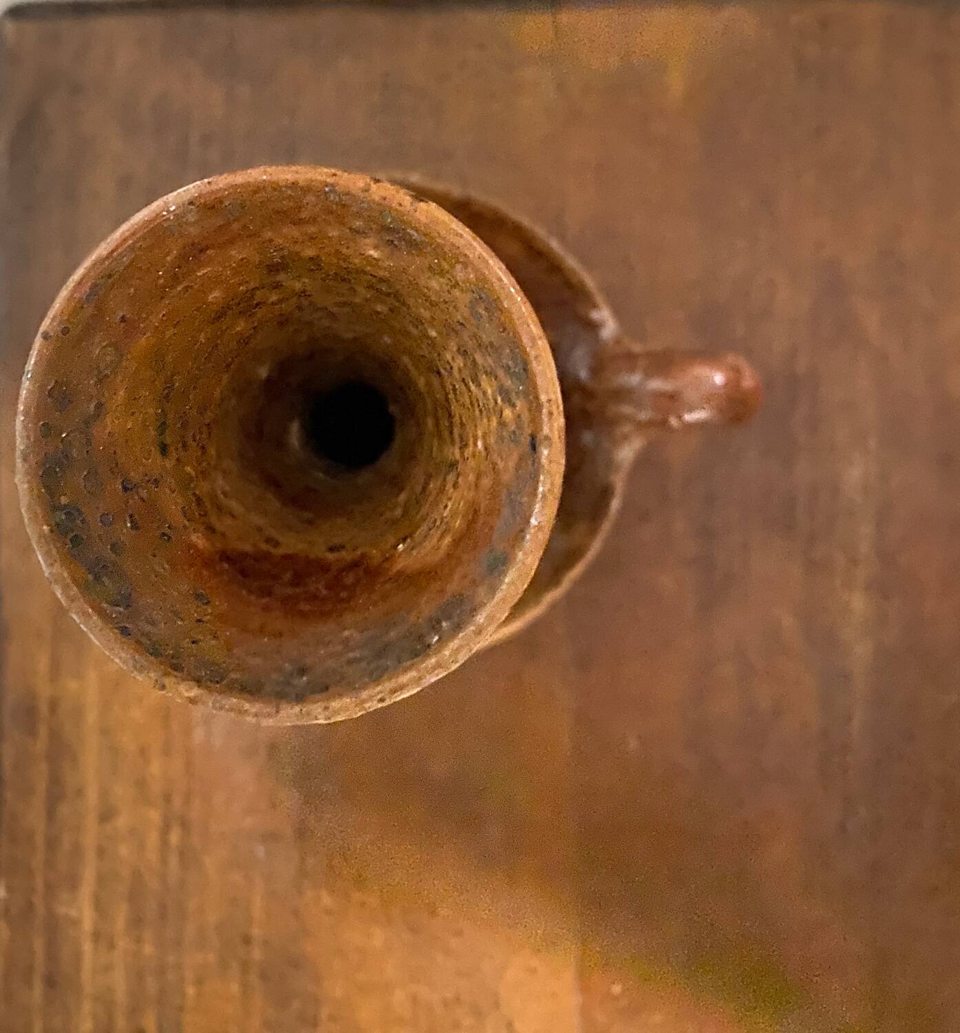 Stoneware candle holder