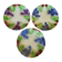 3 plates Sarreguemines in slip
